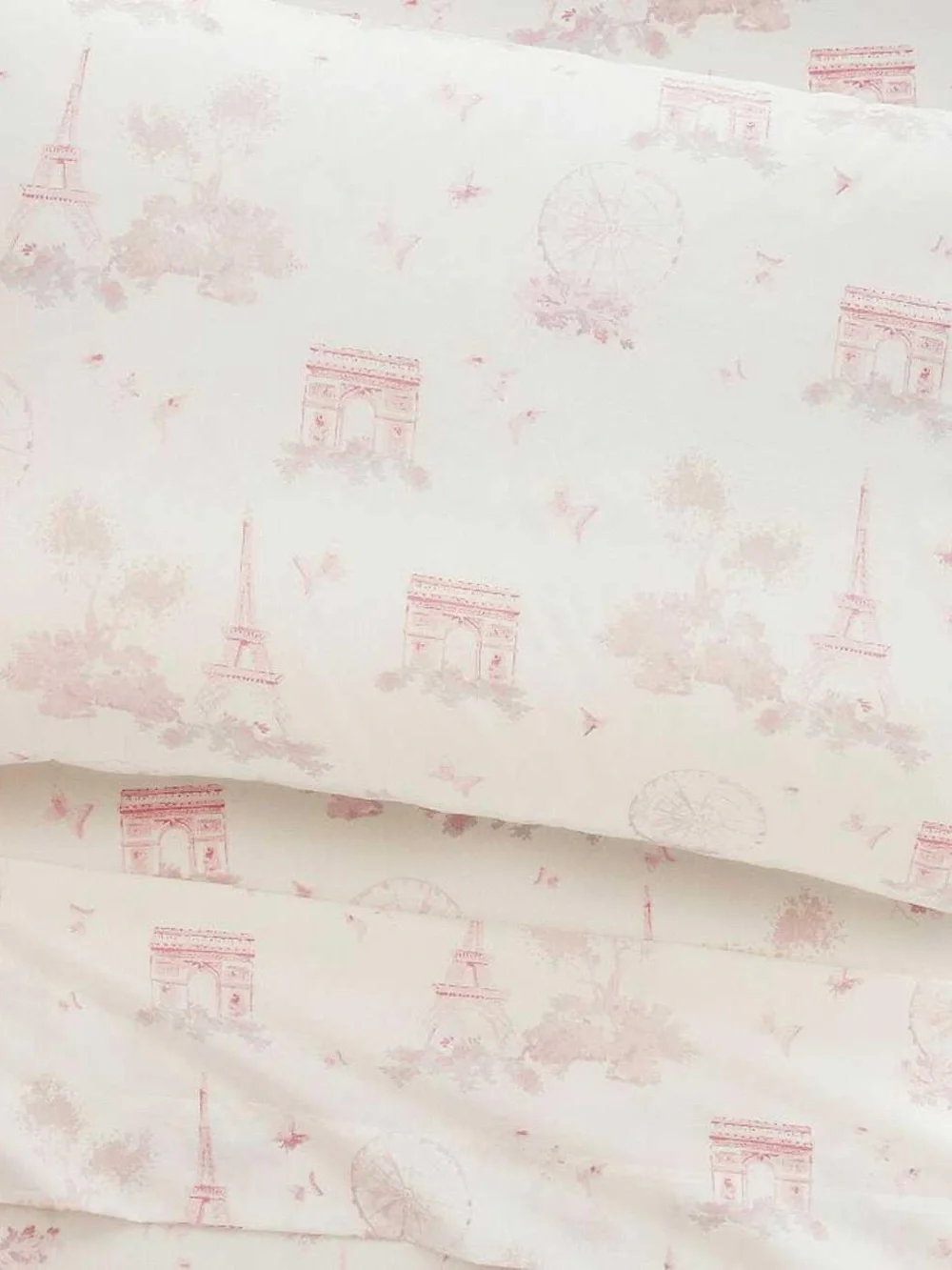 NEW Pottery Barn Monique Lhuillier Paris Toile Organic Sheet Set size Twin